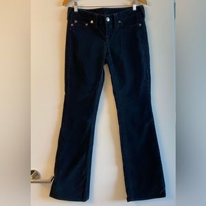 True Religion Corduroy Black Pants, size 29